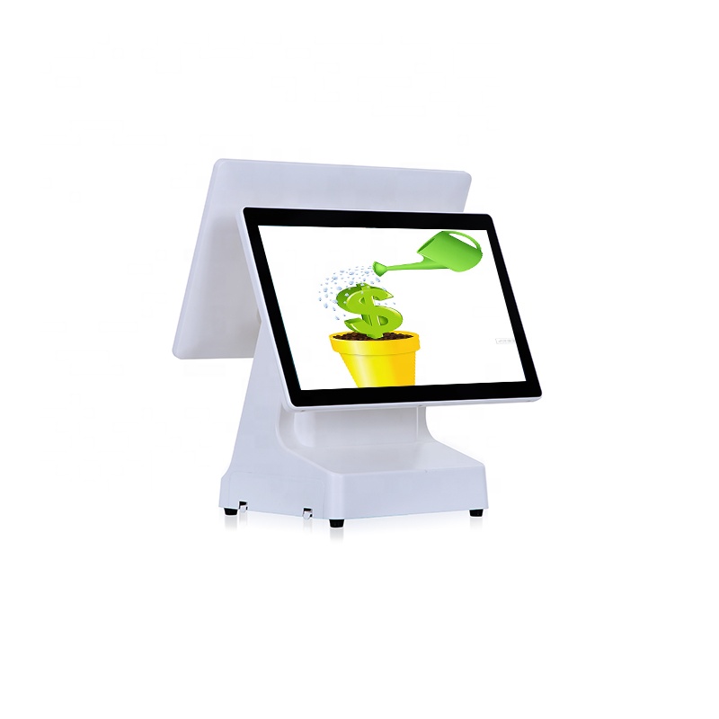 15/15.6 Inch POS Cash Register with Built-in 58/80mm Printer and Rear VFD Customer Display