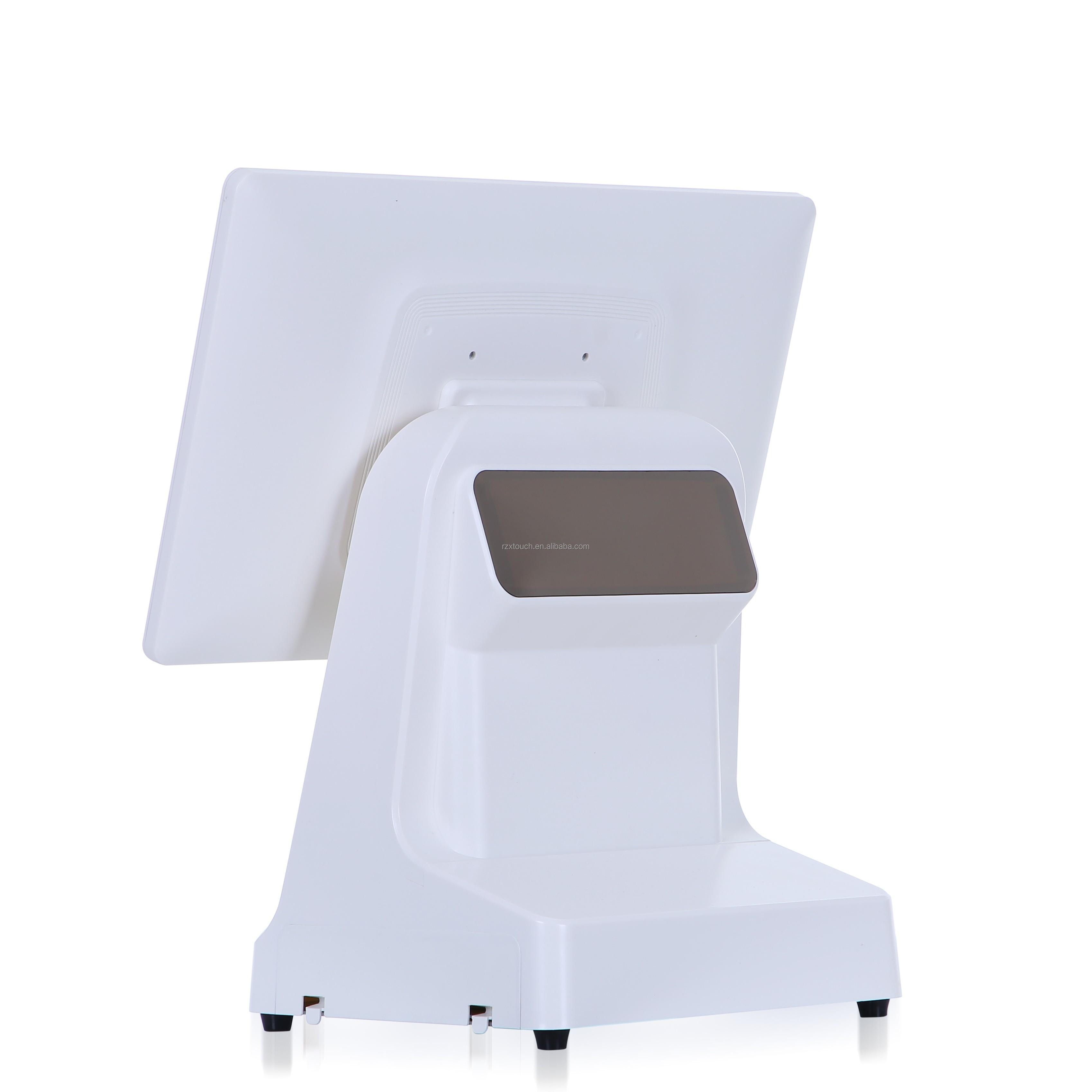 15/15.6 Inch POS Cash Register with Built-in 58/80mm Printer and Rear VFD Customer Display