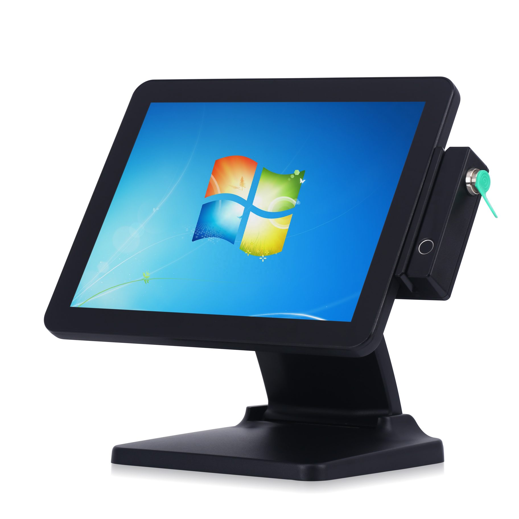 15.6 Inch Touch Screen POS Terminal with Dual-Folding Aluminum Stand