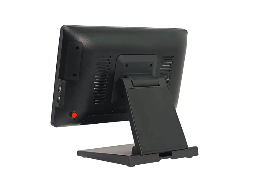 15.6 Inch Touch Screen POS Terminal with Dual-Folding Aluminum Stand