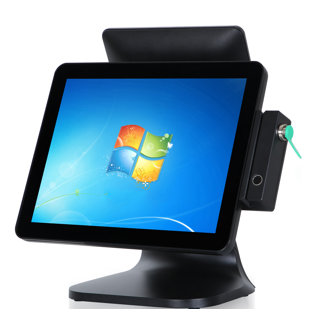 15-Inch Full Metal Dual Screen POS Cash Register | Multi-Interface B2B Factory Direct Supplier