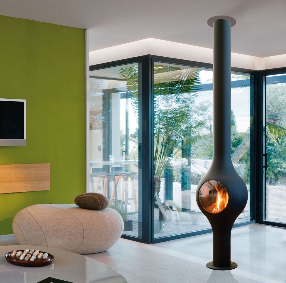 Floating Wood Stove Installation Wall Fireplace Niska Cena