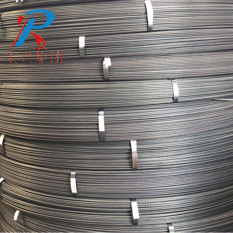 Pc Steel Wire With Spiral Ribbed On Surface