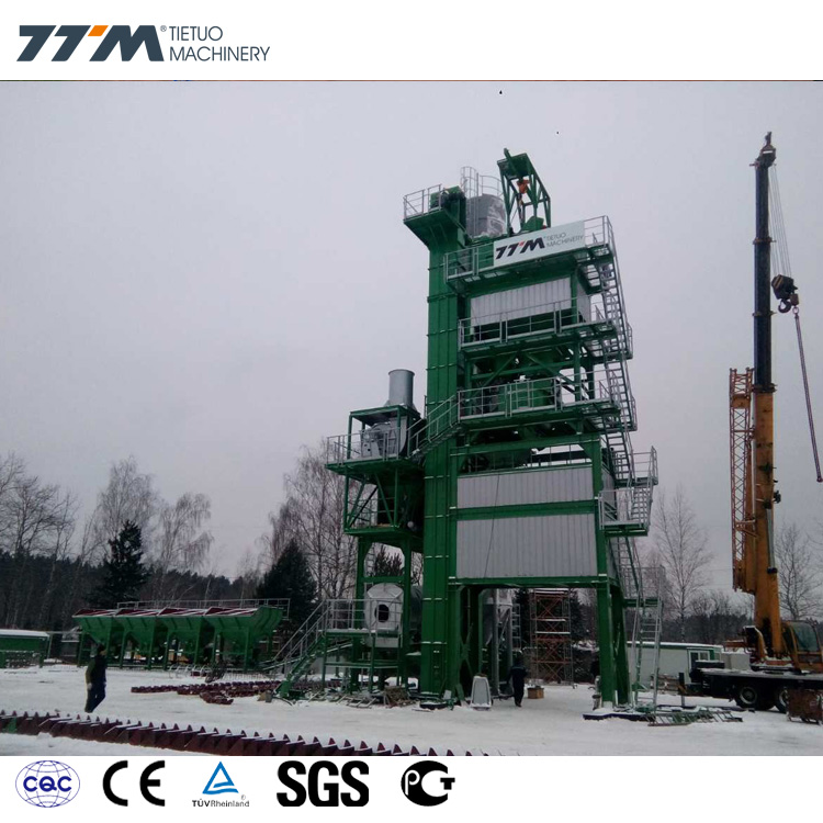 Usina de mistura de asfalto TTM na Rússia