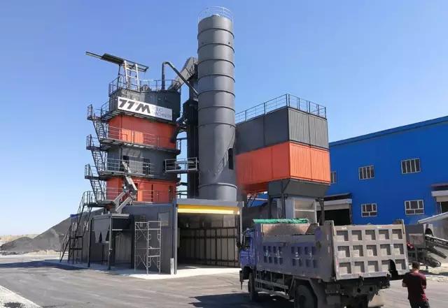 TTM Company 4000 type ECO Friendly Asphalt Mixing Plant Settled in Urumuqi Xinjiang