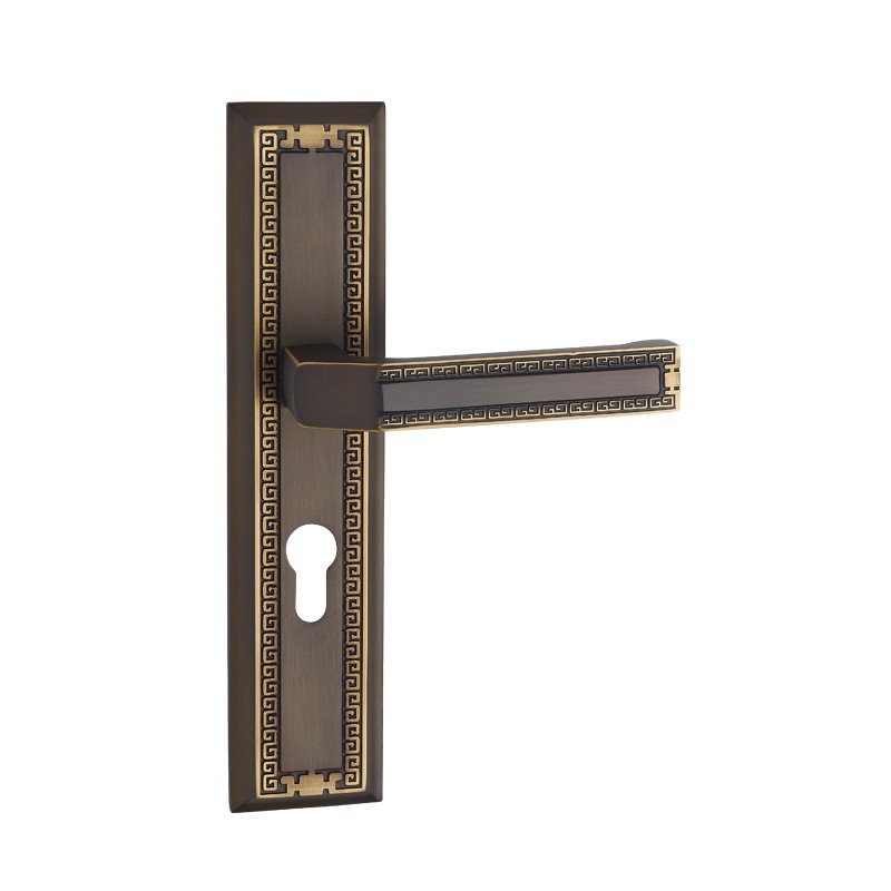 Brass Door Handle With Lock