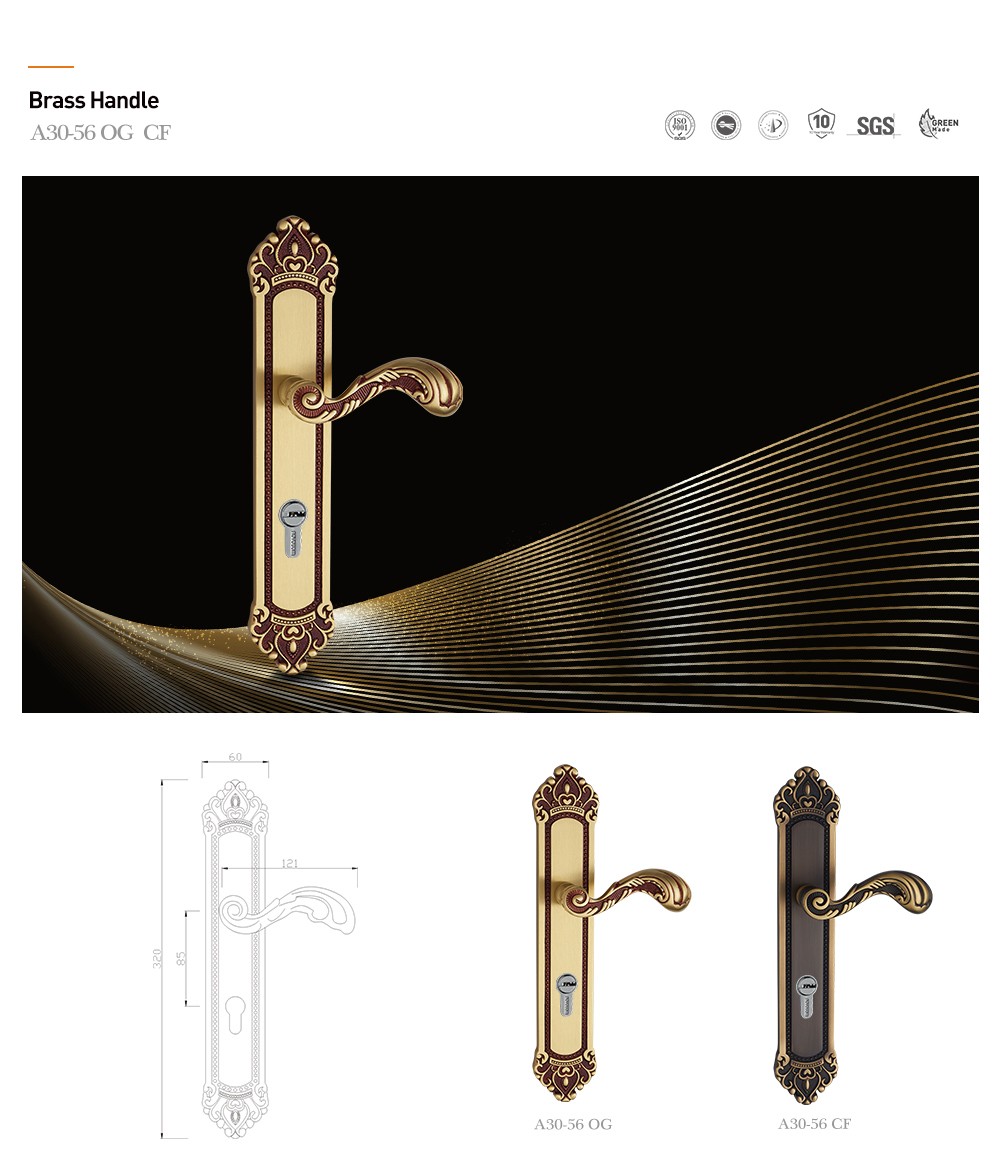 vintage brass handle