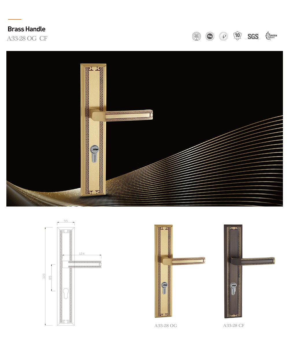 brass door handle