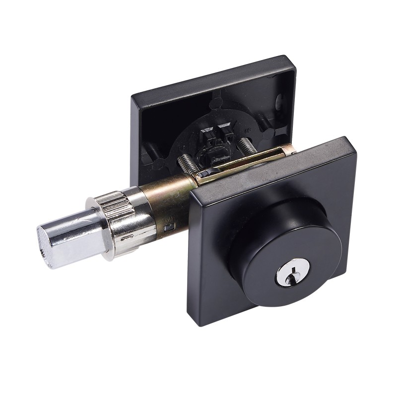 Deadbolt Door Lock On Square Turn And Release Rose