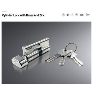 Cylinder Lock With Brass And Zinc
