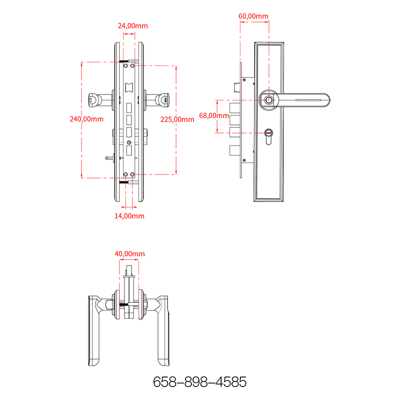 Fingerprint Lock Smart WiFi Door Lock Fingerprint Password Unlock Fingerprint Unlock Deadbolts 658-898 4585