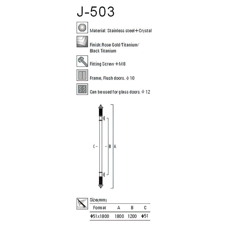 Китай Хрустальная ручка серии J-503, производитель