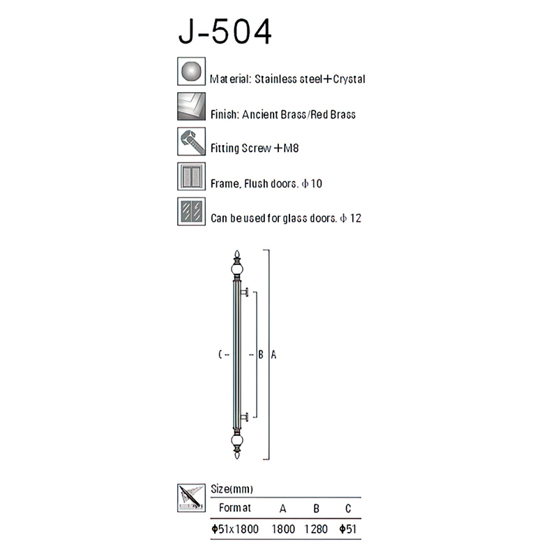 Crystal Handle Series J-504