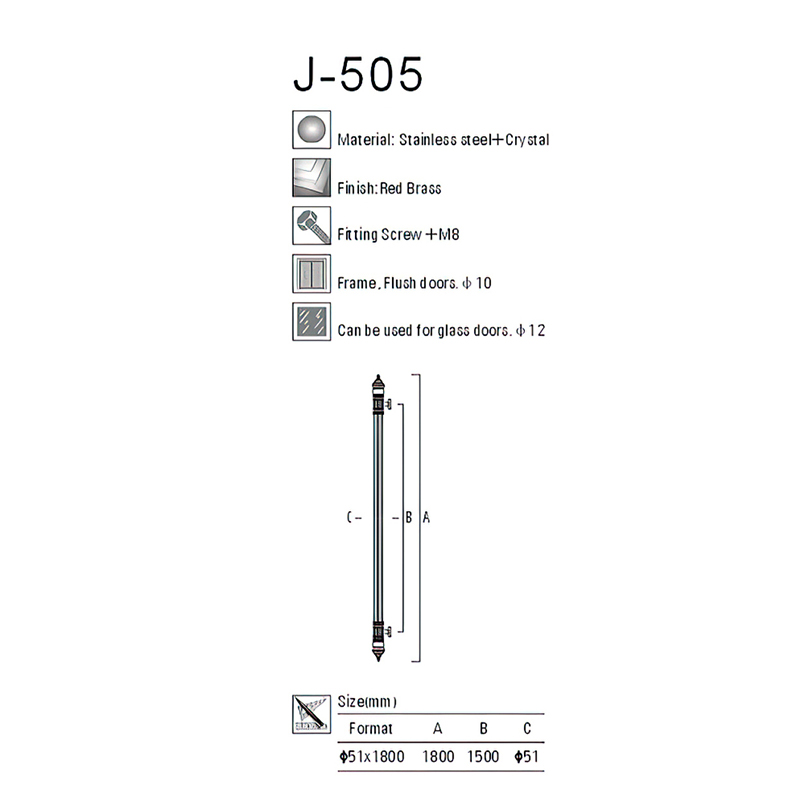 Китай Хрустальная ручка серии J-505, производитель