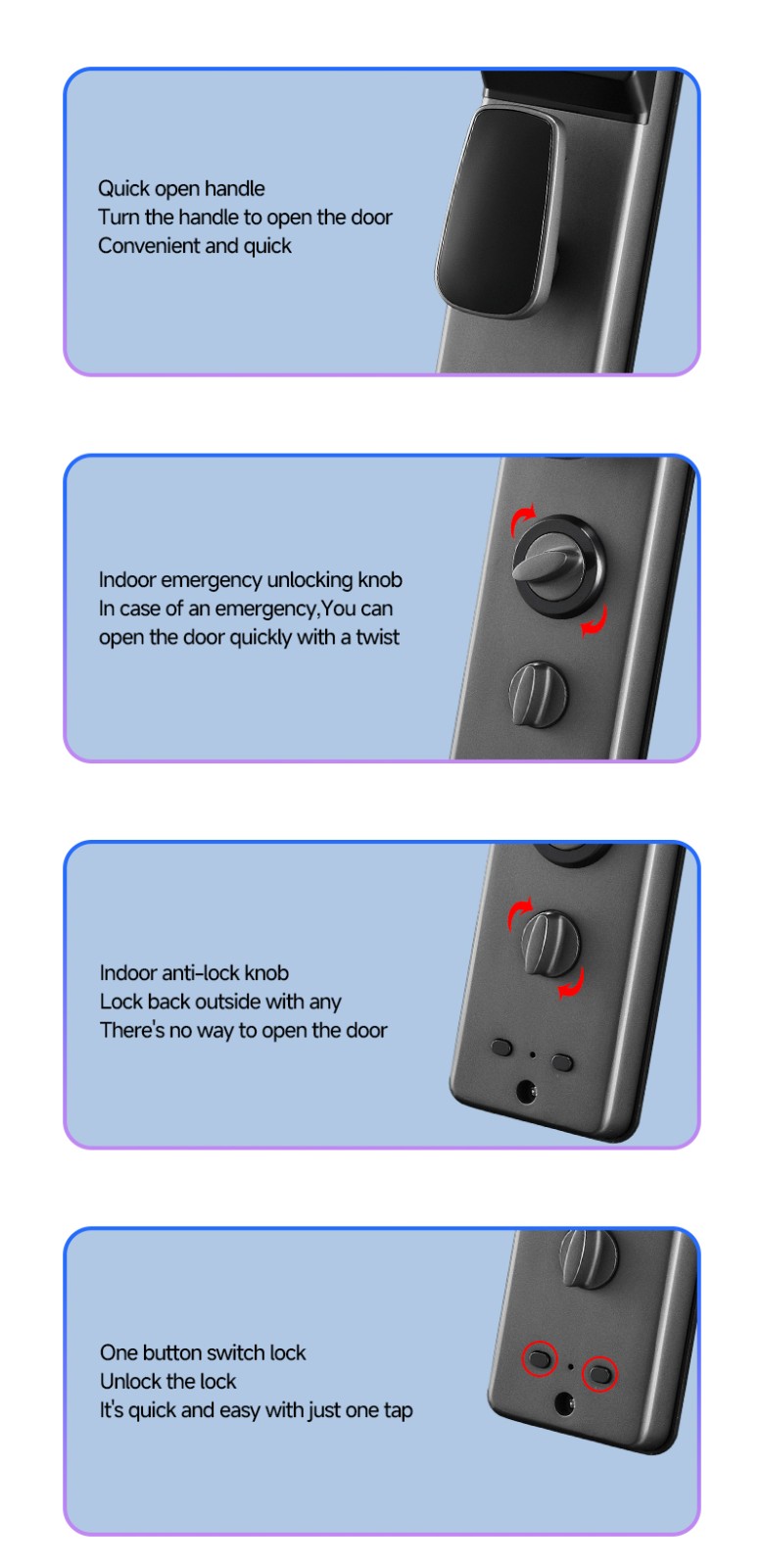 Digital lock knob