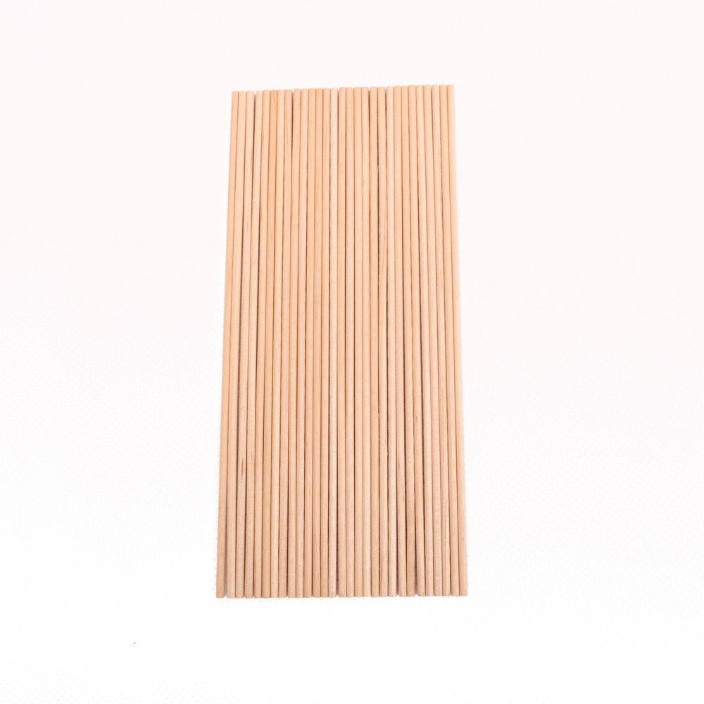 6 Inch Wood Round Stick For Cotton Swab