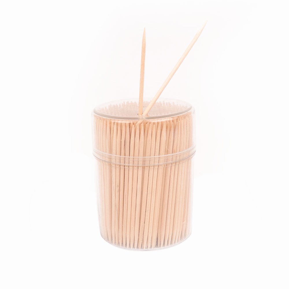 toothpick in jar
