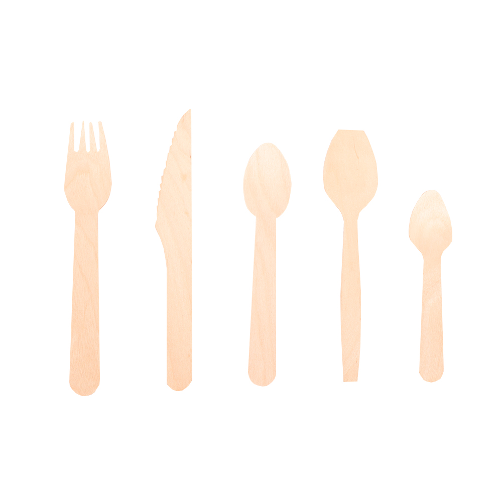 Custom Birch Wood Cutlery, Sales Birch Wood Cutlery, Wood Disposable Cutlery Set Factory OEM