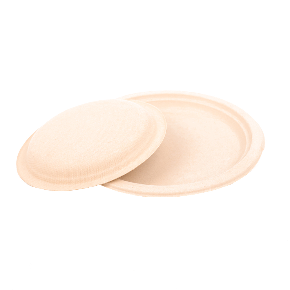 6 Inch Disposable Plant Based Wheatstraw Round Plate