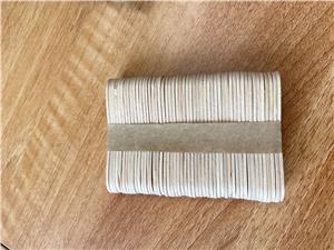 أعواد ملعقة آيس كريم خشبية صغيرة مقاس 73 ملم