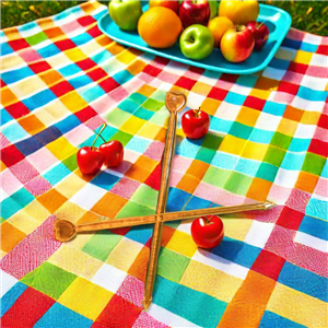 منتج جديد - أعواد كوكتيل بلاستيكية من أعواد الفاكهة الملونة السائبة