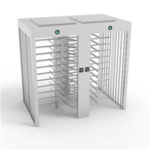 High End Double Channel Full Height Turnstile Face Recognition Security Turnstile For Stadium Entrance