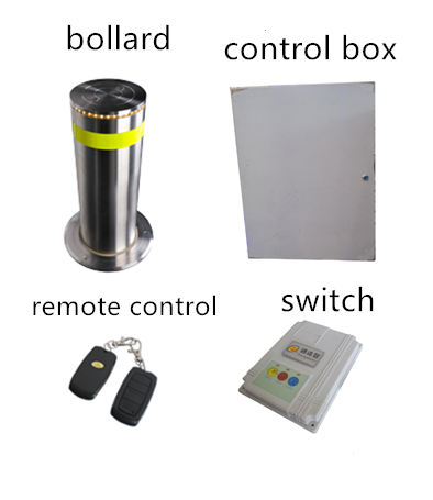Hydraulic Rising Bollard Remote Control Full Automatic Bollard