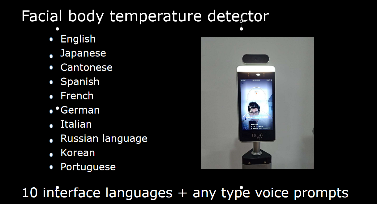 detector de temperatura facial