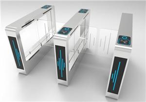 EXW Swing Barrier Reconhecimento de impressão digital Detector de temperatura Catraca para escritório e hotel
