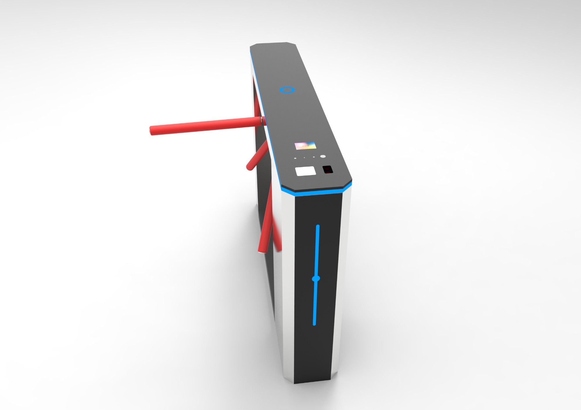 High end tripod turnstile Face recognition access waist height turnstile