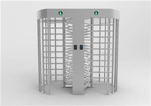 Double Lane Face Recognition System Full Height Turnstile Anti Climb Unattended Security System For School