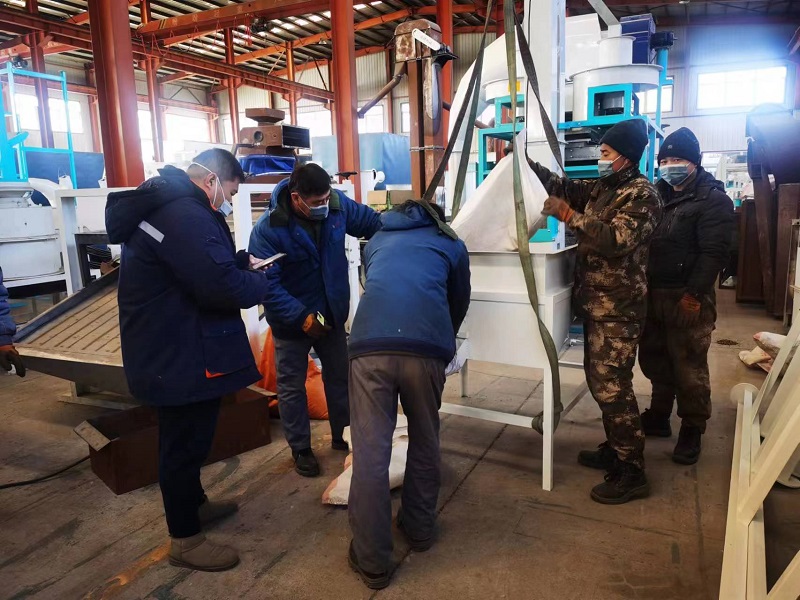 Engineers and workers test raw materials in the workshop