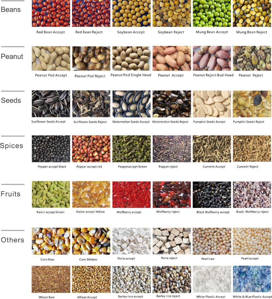 multipurpose grain color sorter machine