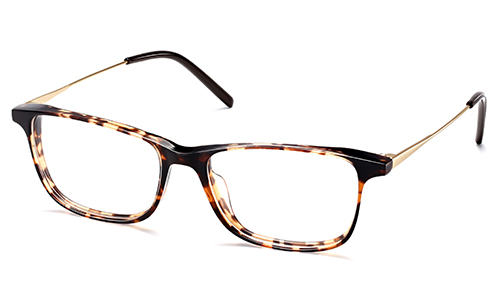 Man Square Ultra Slim Acetate Combo Eyeglass Frame