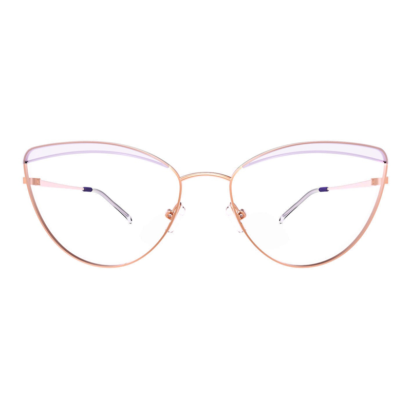 ozone metal cateye eyeglass frames