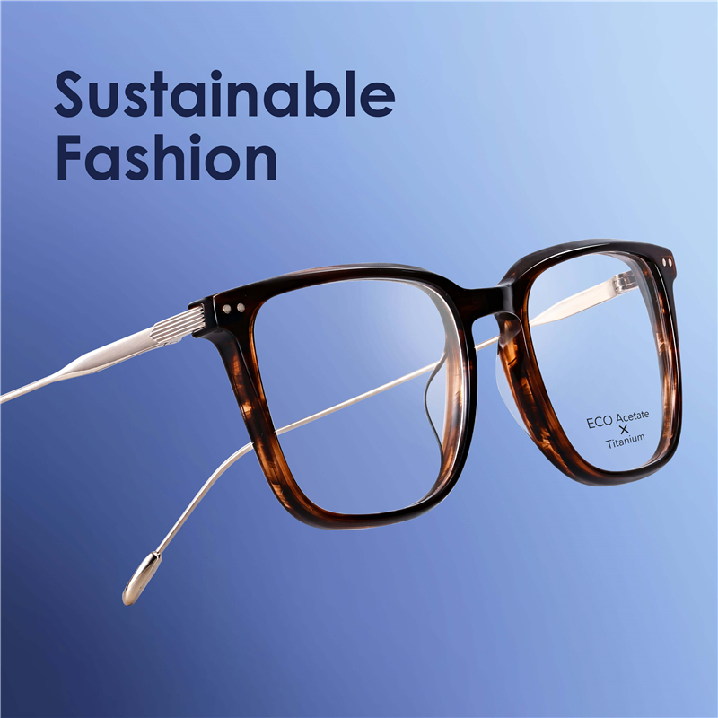 OEM & ODM Eco Acetate Frame Kacamata Berkelanjutan