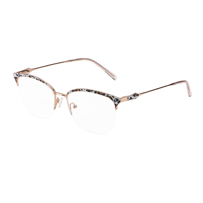 Cat Eye Metal Glasses with flex hinge