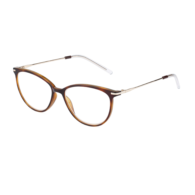 Cat Eye TR90 Frame with Metal Temple Combination Reading Glasses