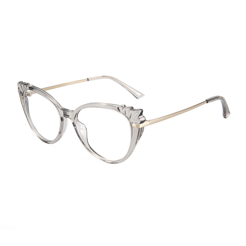 High Quality Fashion Acetate Diamond Faceted Design Eyeglass Frames