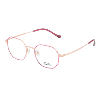 Superdünne und flexible Beta-Titan-Brille – geometrisches Auge