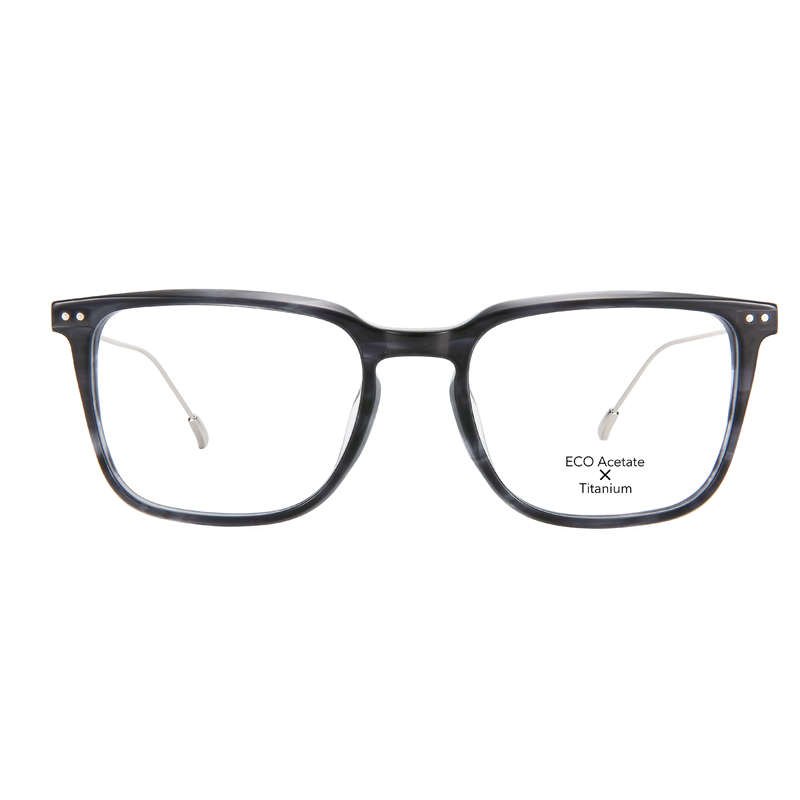 Square Acetate & Titanium Optical Frame - Eco Friendly & Sustainable Eyewear