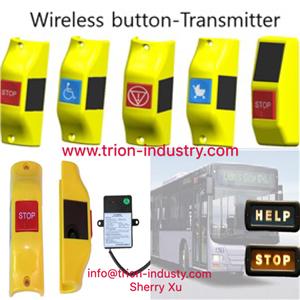 Wireless Bus Bell Push With Receiver