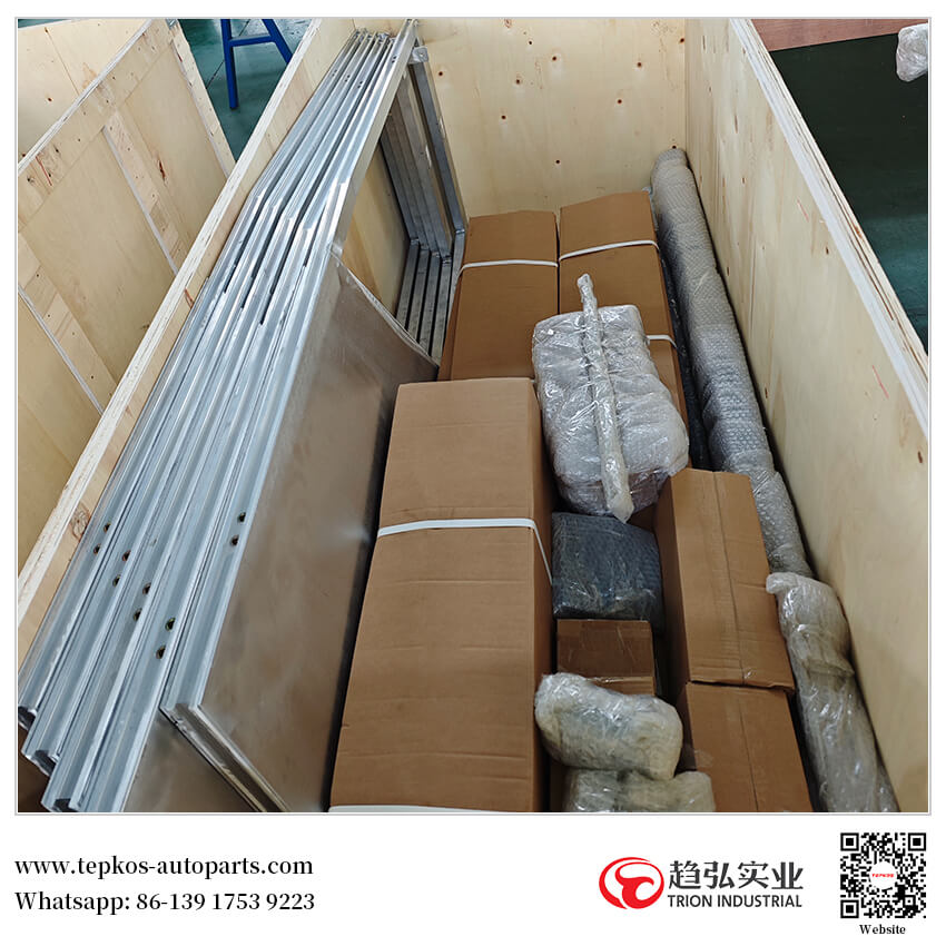 Our Vietnamese customer’s order for bus door assemblies is complete and ready for shipment.