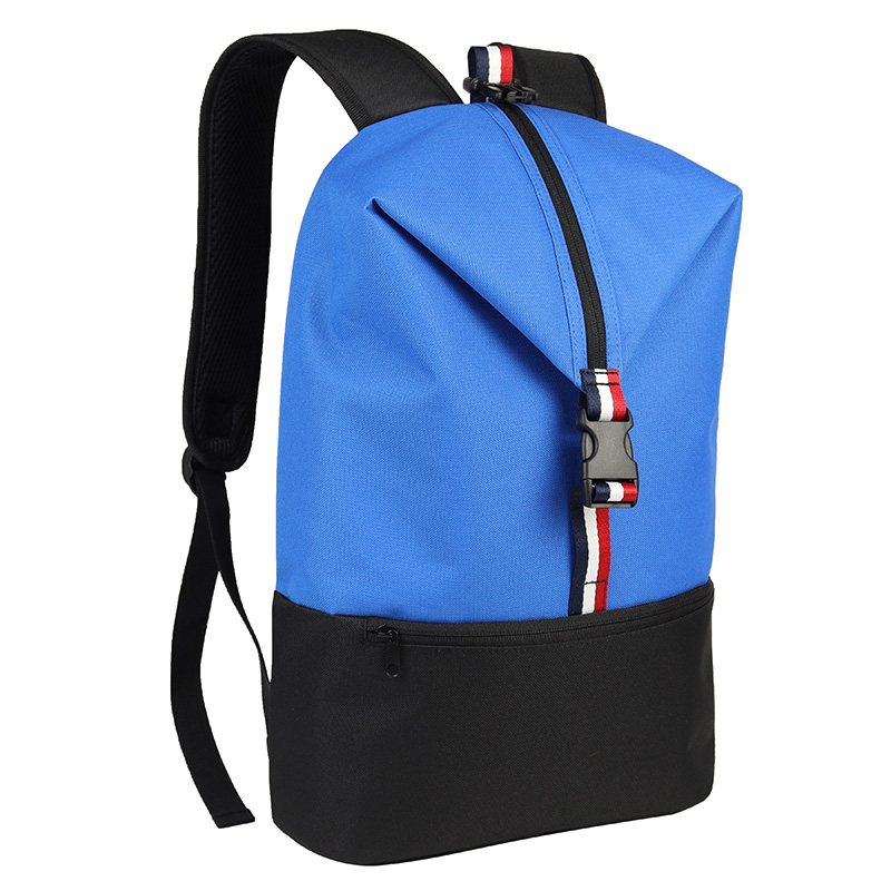 School backpack with buckle