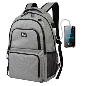 Mochila de gran capacidad con puerto de carga USB