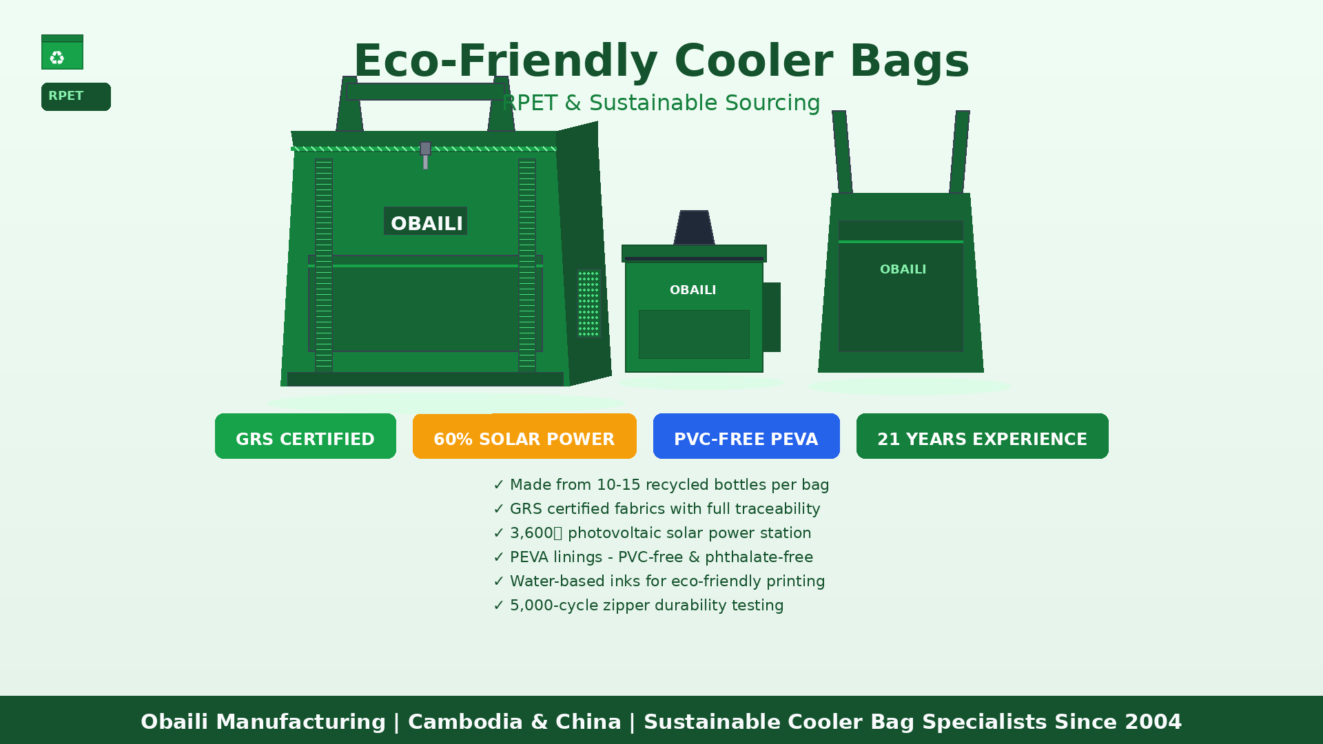 The Rise of Eco-Friendly Cooler Bags: RPET and Sustainable Sourcing