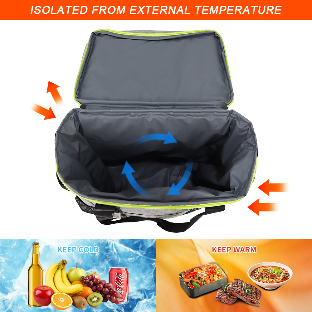 Insulated Cooler Backpack with Built-In Bottle Opener Large Thermal Lunch Backpack for Picnic, Beach, Camping Hiking Waterproof, Upgraded PEVA Lining