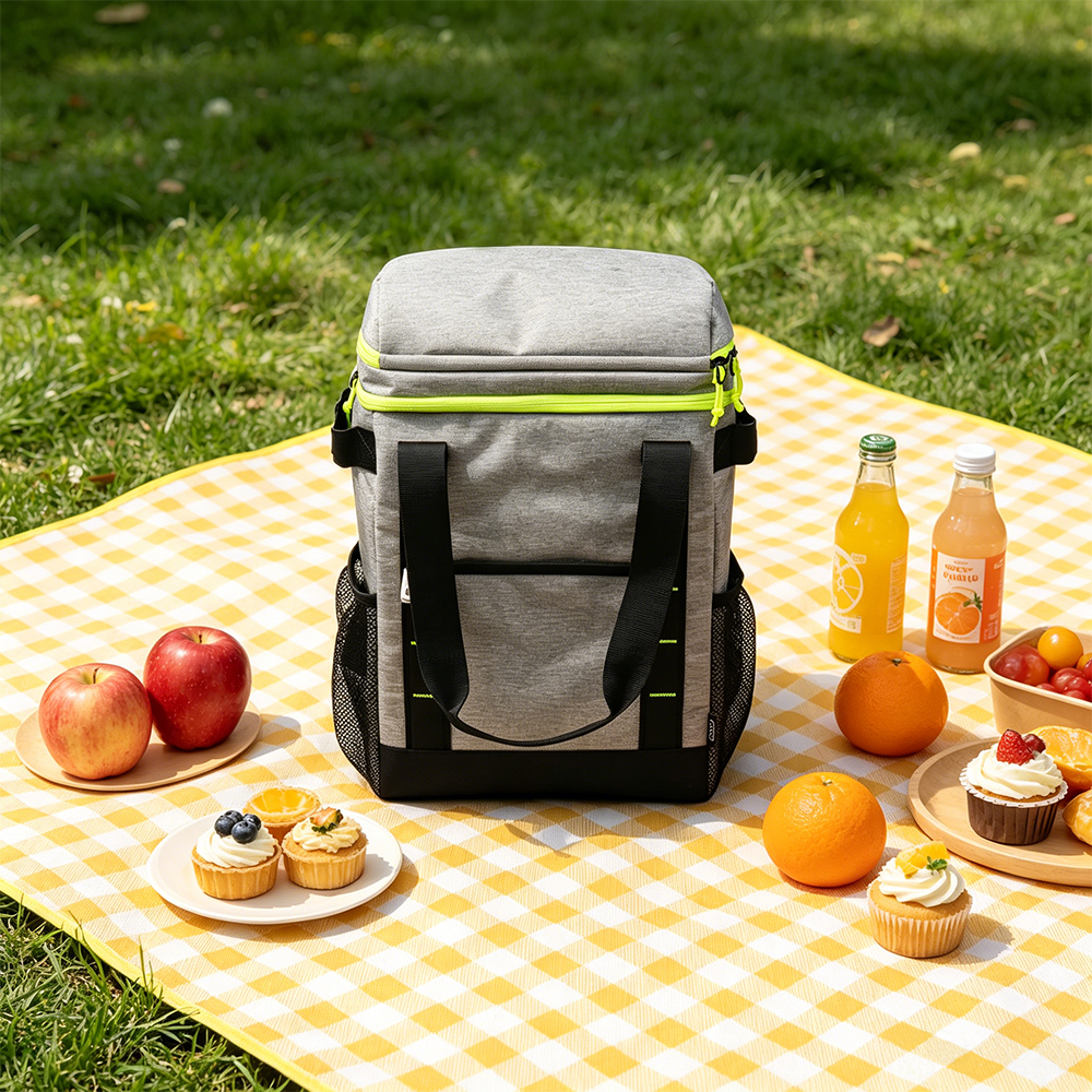 Insulated Cooler Backpack with Built-In Bottle Opener Large Thermal Lunch Backpack for Picnic, Beach, Camping Hiking Waterproof, Upgraded PEVA Lining