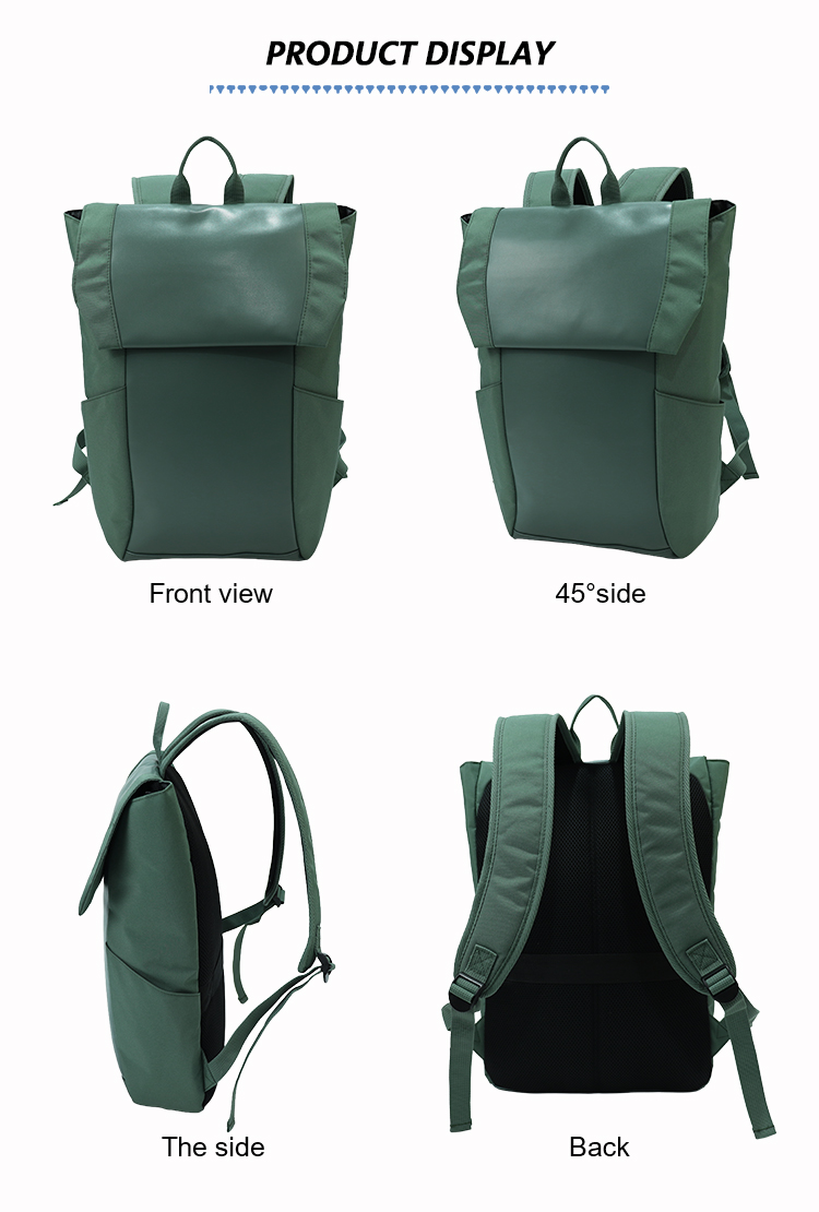 Sleek PU Leather Backpack