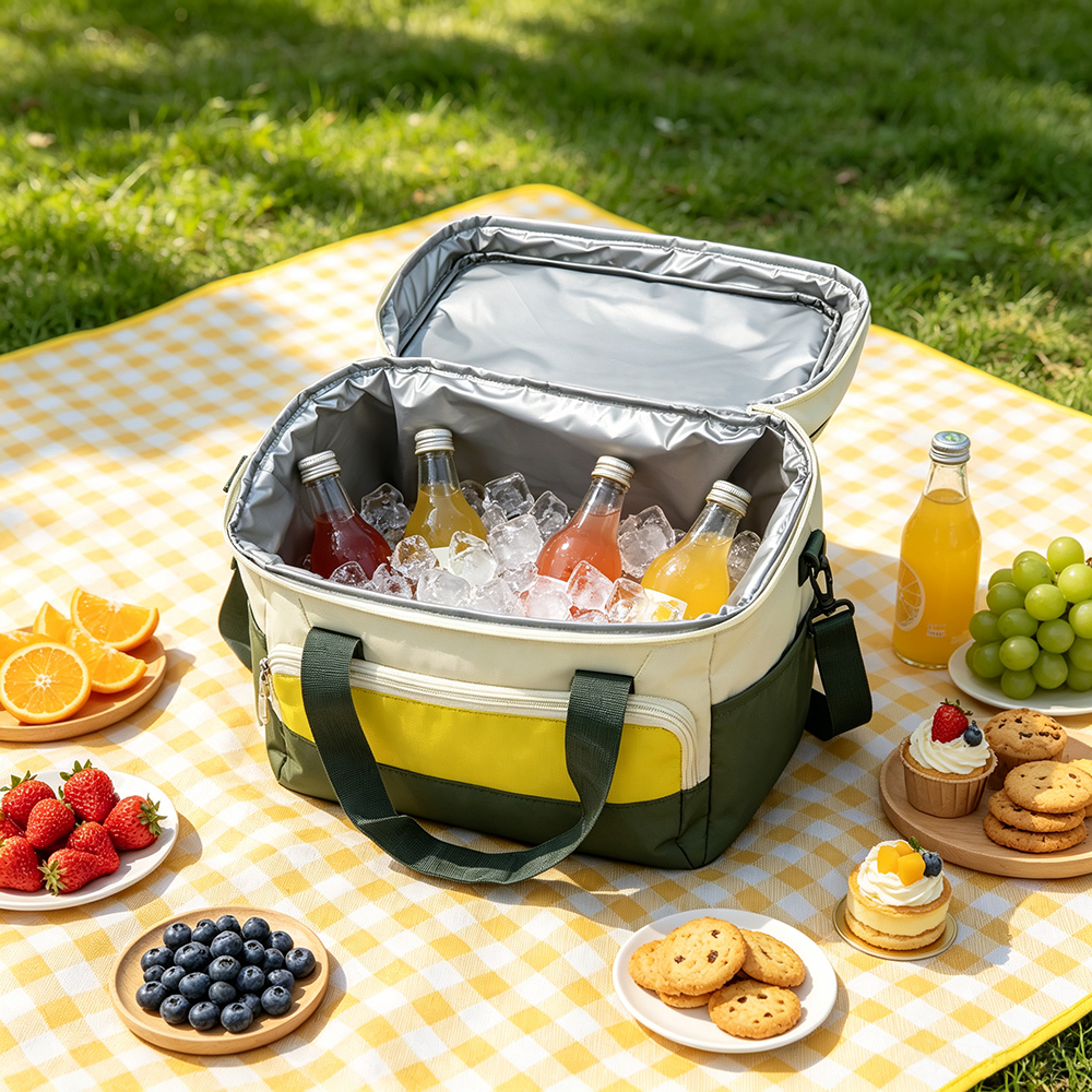 Tri Color Cooler Bag Waterproof Festival Drink Bag
